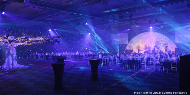 Full Moon Stage Backdrop