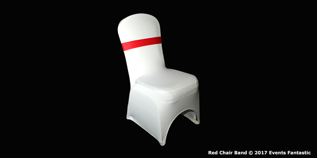 Red Lycra Chair Band