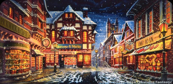 Christmas Village Backdrop - Christmas Village Backgroup - Hire Backdrops For Your Next Event