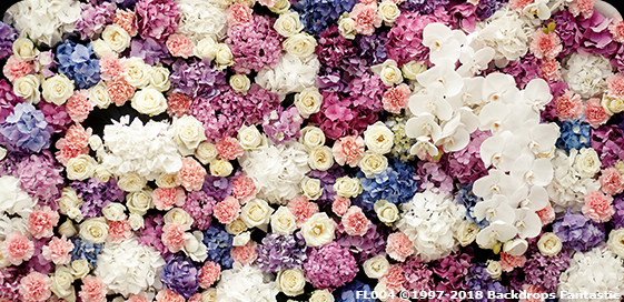 Spring Florals 2 Flower Party Backdrop