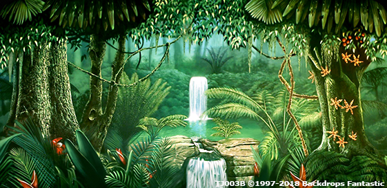 Tropical Jungle Party Backdrop