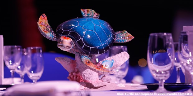 Blue Turtle Undersea Event Centrepiece