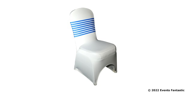 Blue and White Stripe Chair Band