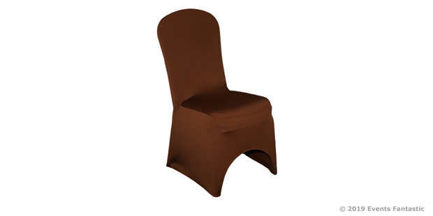 Chocolate Chair Cover Side View