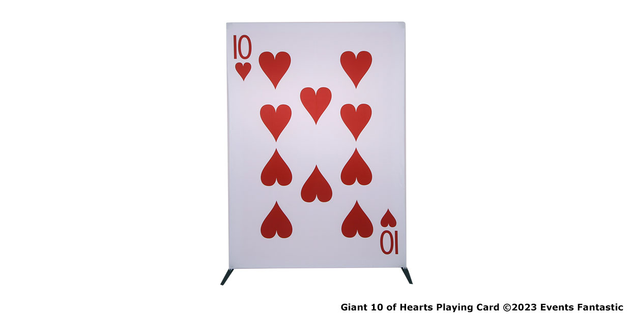 Giant 10 of Hearts Playing Card