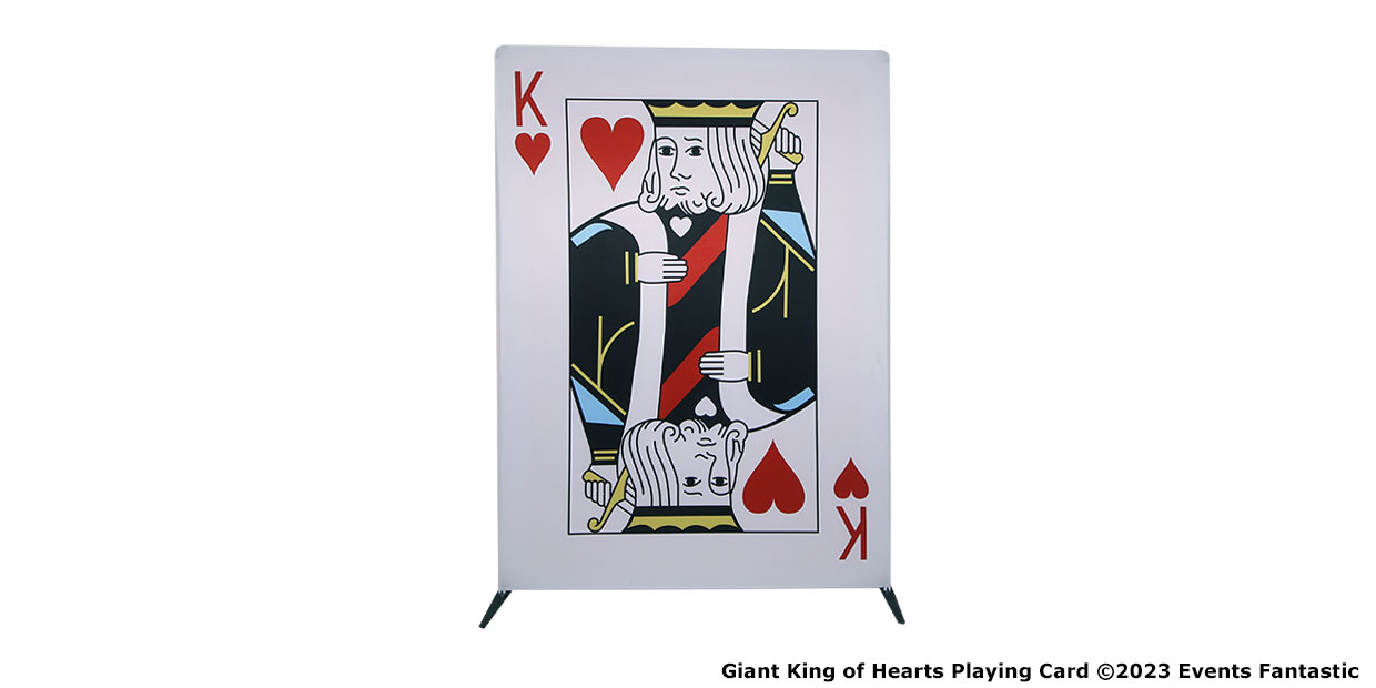 Giant King of Heart Playing Card