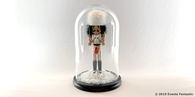 Nutcracker 1 Cloche Christmas Event Centrepiece