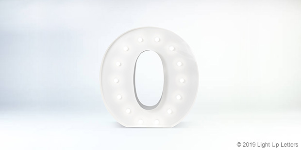 Letter O 1.5 Metre Light Up Event Letter