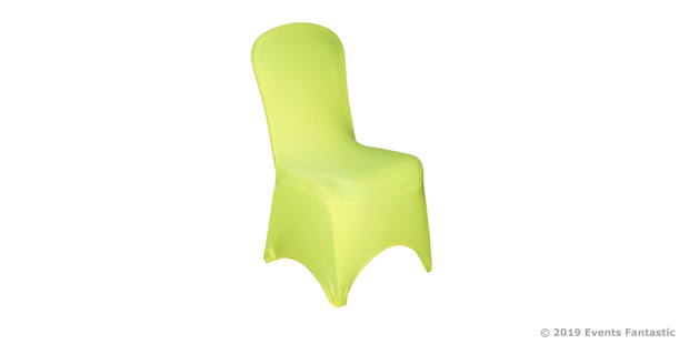 Yellow Lycra Chair Cover Side View