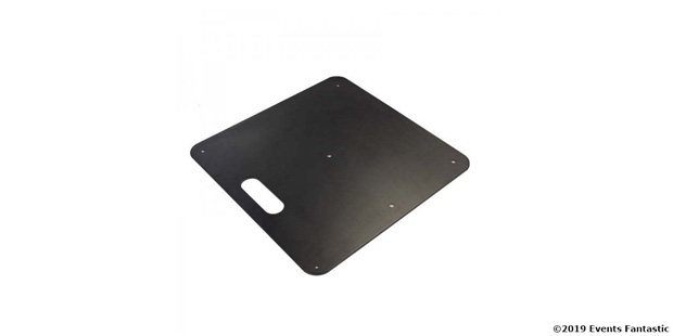 Base Plate Square Rubber Coated 60cm