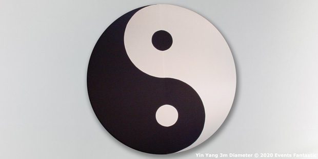 Yin Yang Event Prop Sign