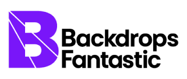 The image displays a logo with a purple capital 