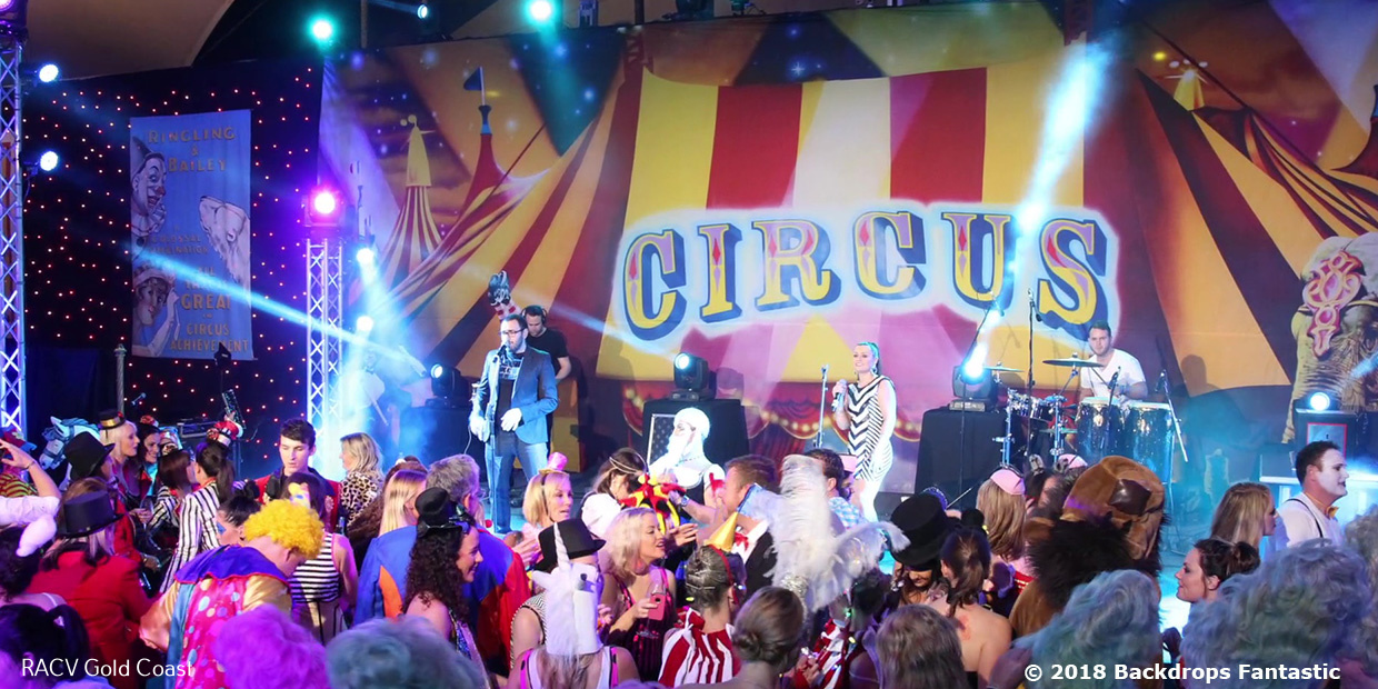 Circus Theme Event RACV Gold Coast Tennis Courts