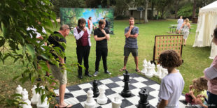 Playing Giant Chess