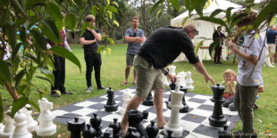 Playing Giant Chess