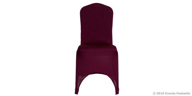 Maroon Chair Cover Front Side