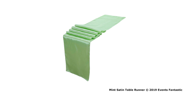 Lime Satin Table Runner