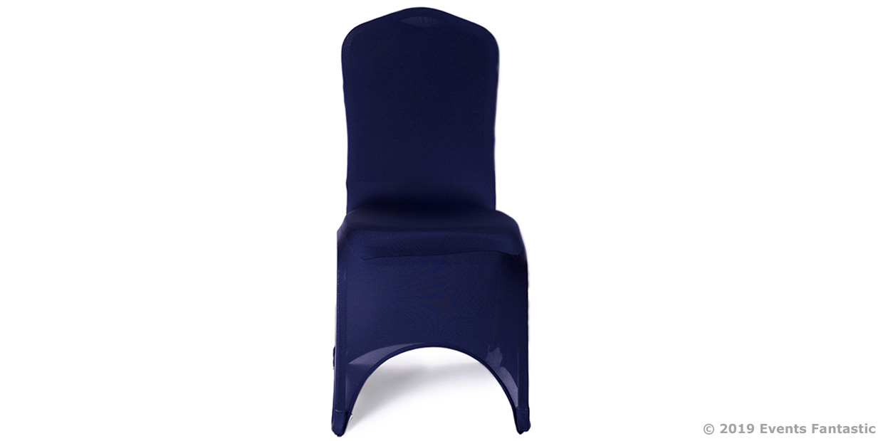 Navy Chair Cover Front View