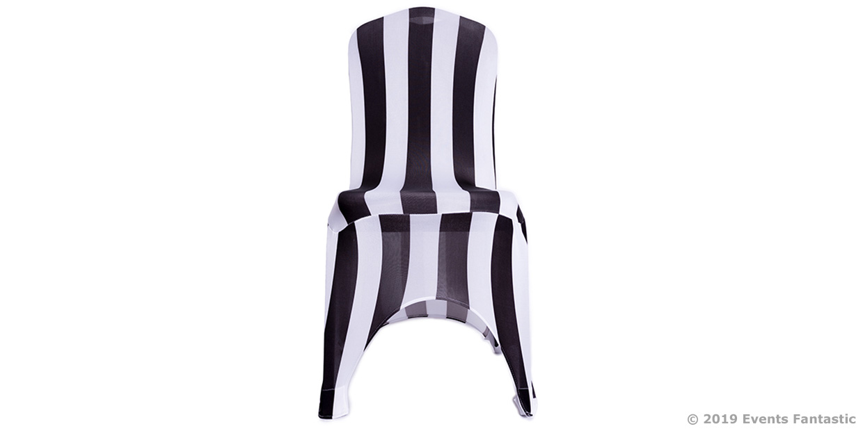 Stripped Chair Cover front view
