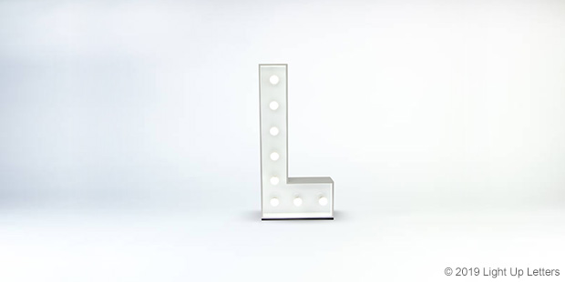 Letter L 1.2 Metre Light Up Event Letter