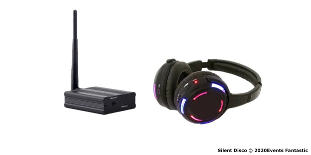 Silent Disco Headset and Transmitter
