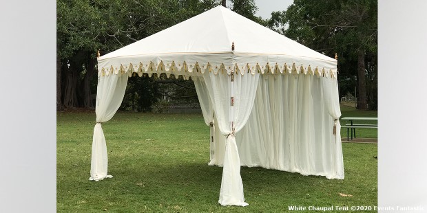 White Chaupal Wedding or Indian Tent