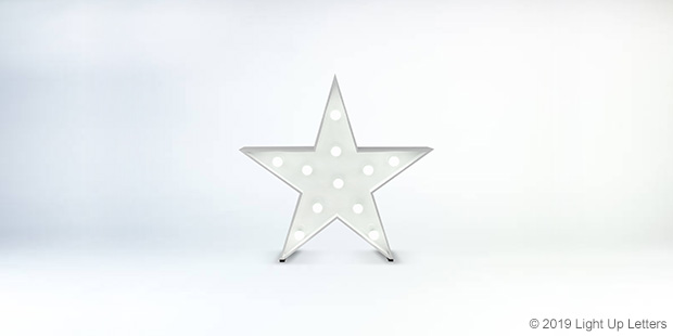 Star 1.2m light up letter