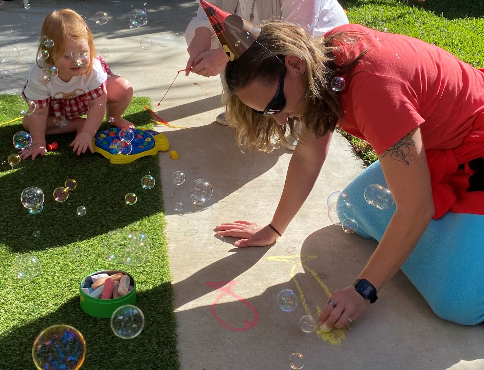 Birthday Chalk Drawing