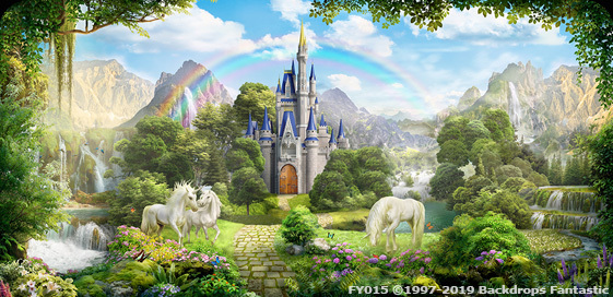 Rainbow and Unicorn's Party Backdrop