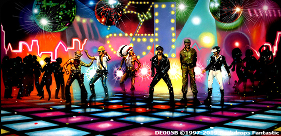 Disco 3B Party Backdrop