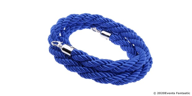 Blue Rope Silver Clip