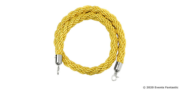 Gold Rope With Silver Clips
