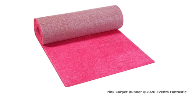 Pink Carpet Runner for Events