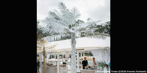 White Palm Tree Prop