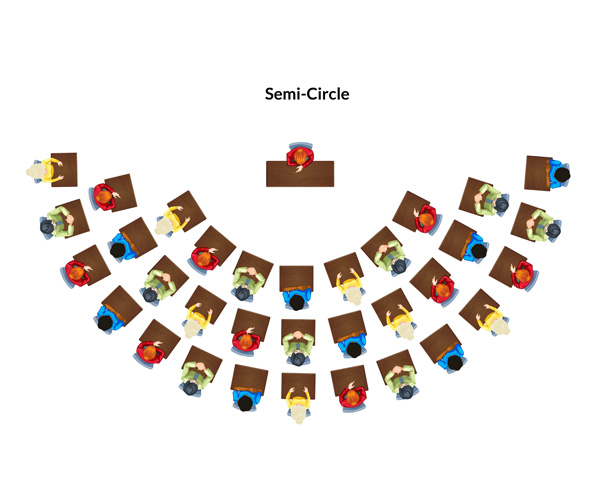 Semi Circle Seating Arrangement
