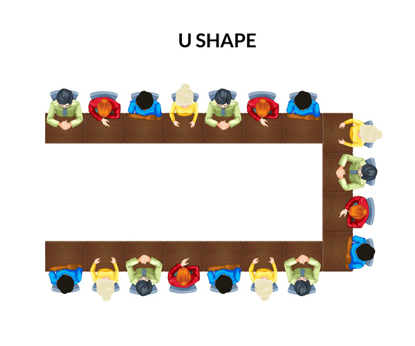 U Shape Seating Arrangement