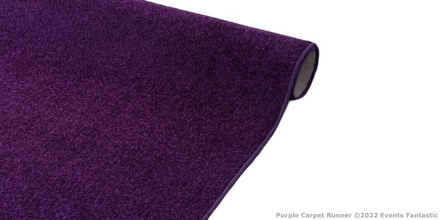 Purple Carpet Runner Rolled 6 Metres