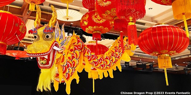 Chinese Dragon Close Hanging at the Star Resort