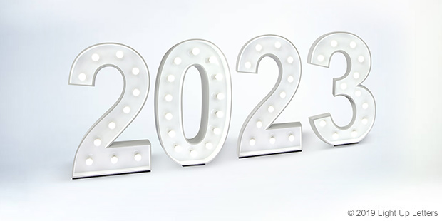 2023 Light Up Number White