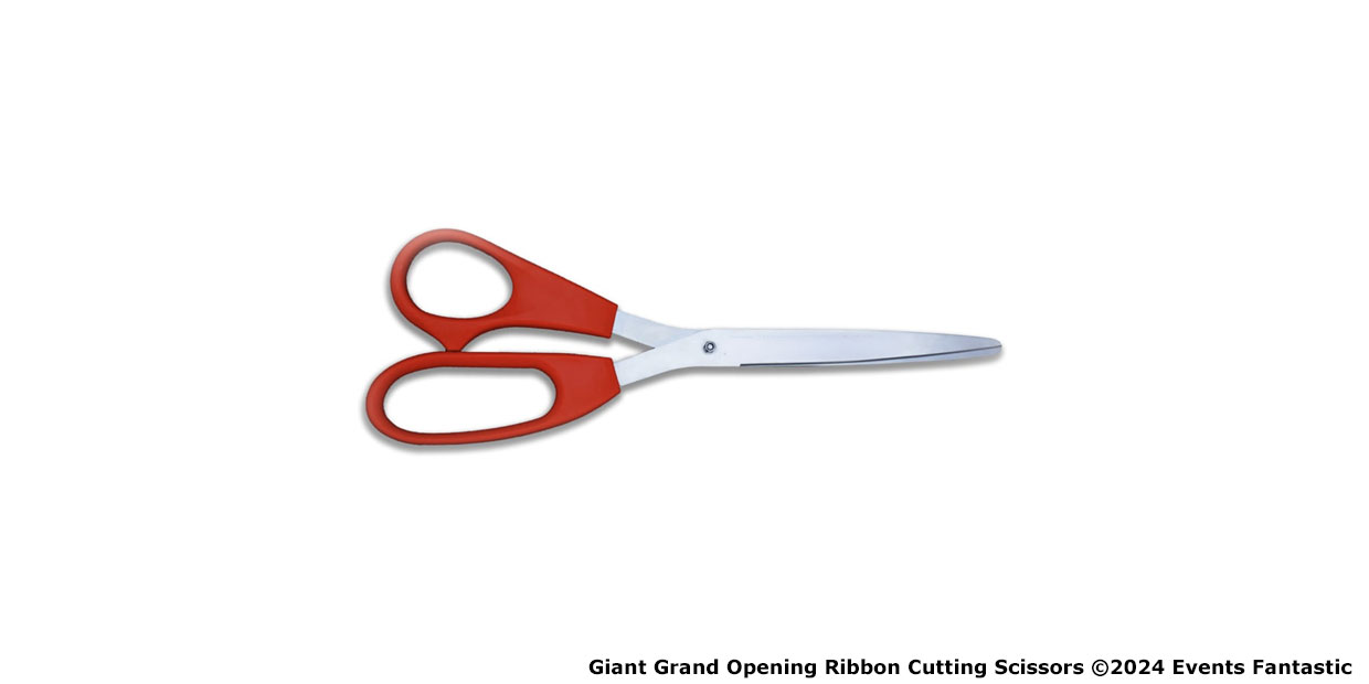 Giant Ribbon Cutting Red Scissors For Hire ⋆ Events Fantastic Australia