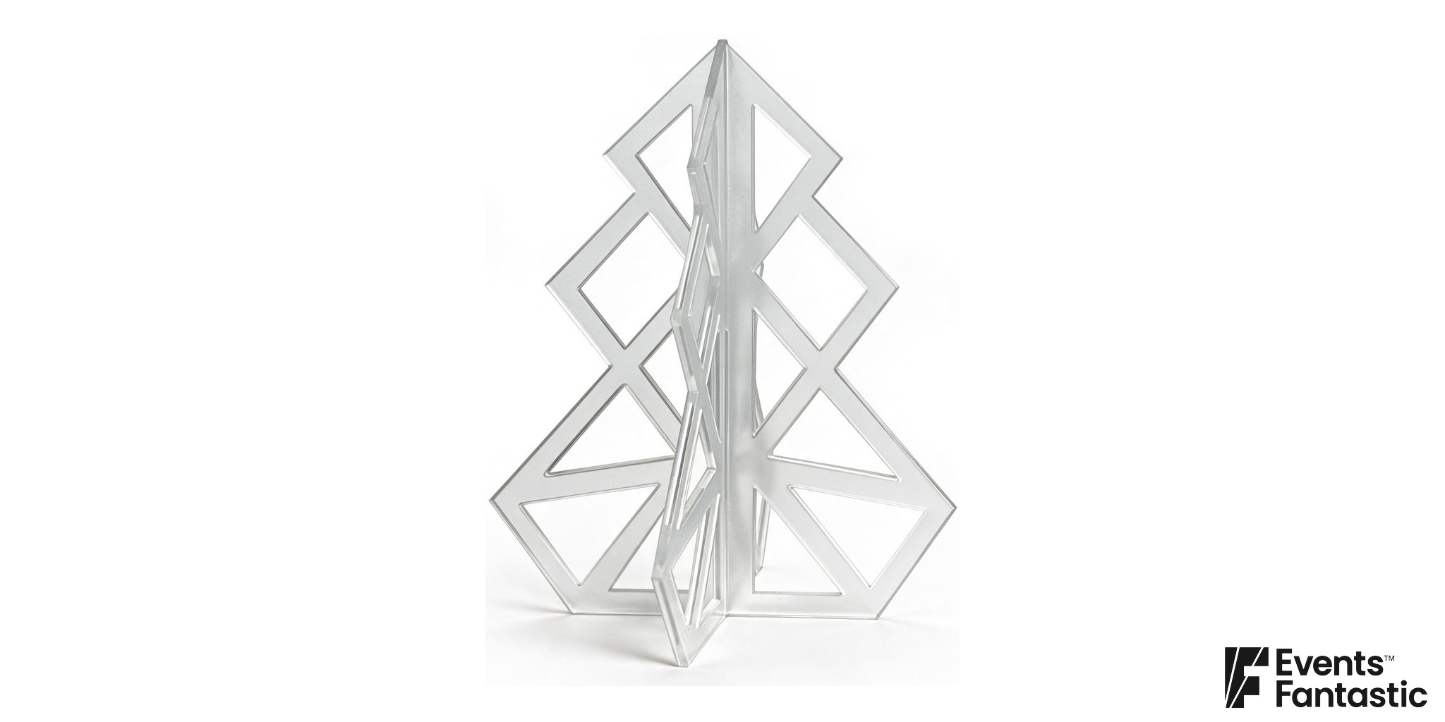 Acrylic Geo Christmas Tree Centrepiece 35cm