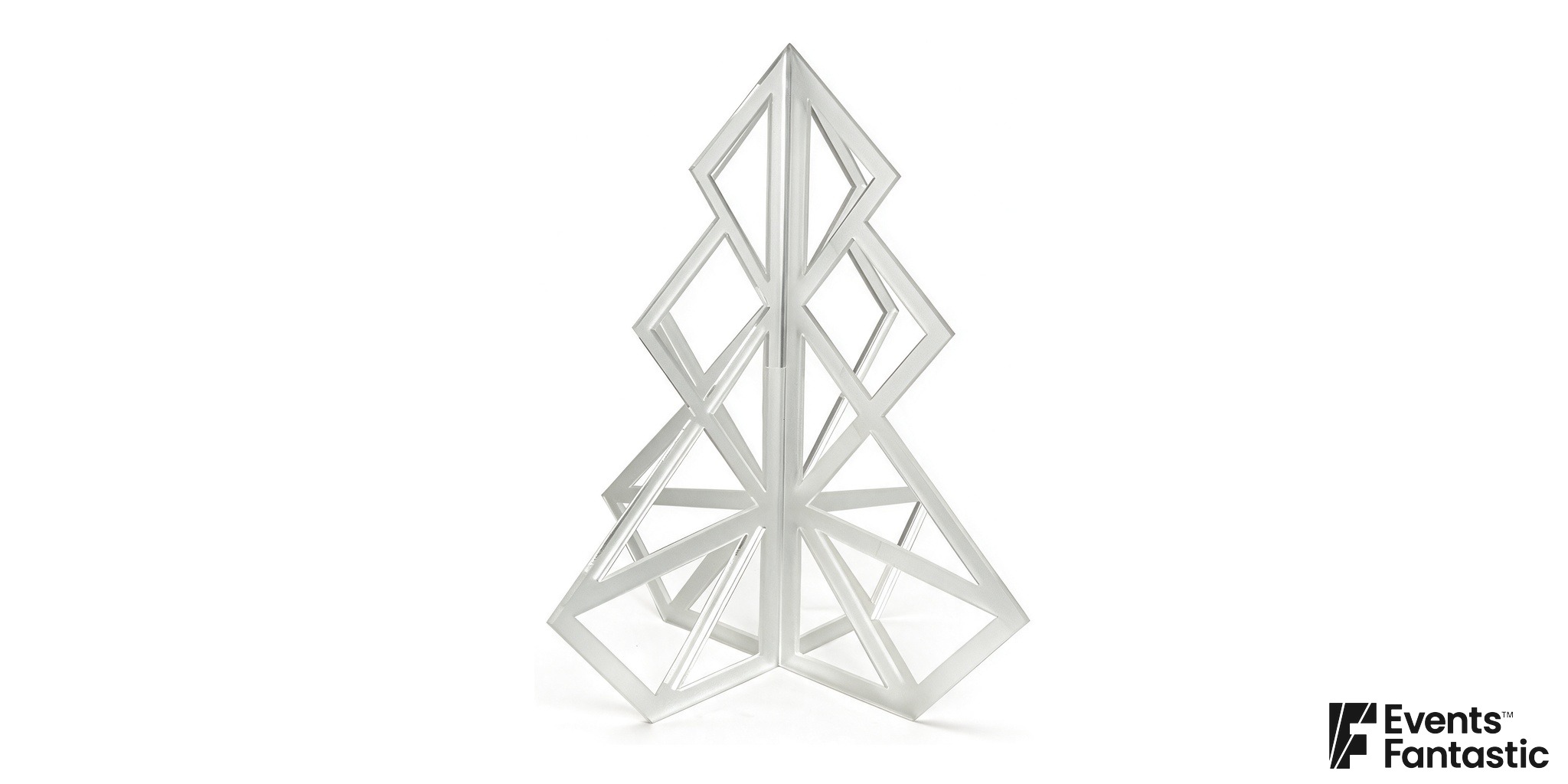 Acrylic Geo Christmas Tree Centrepiece 50cm