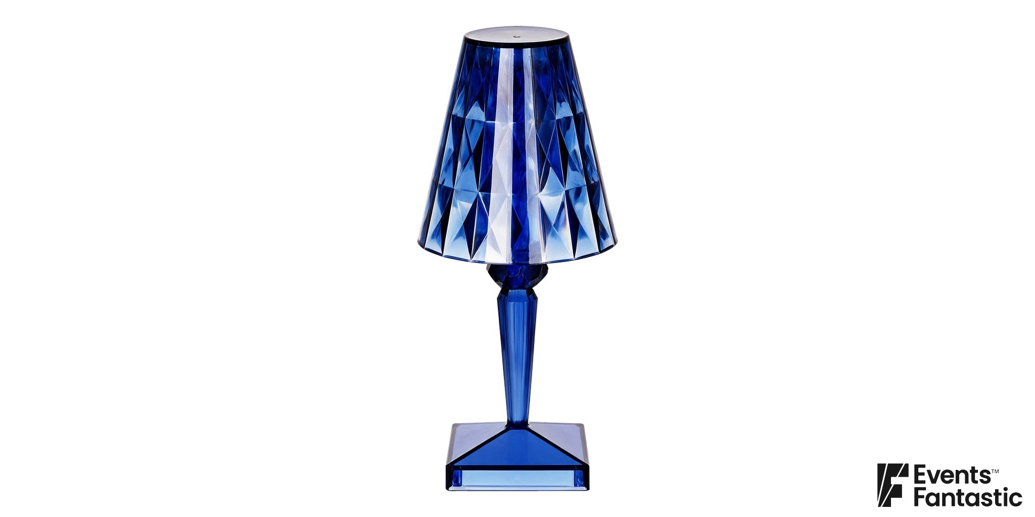 Crystal Deco LED Blue Centrepiece