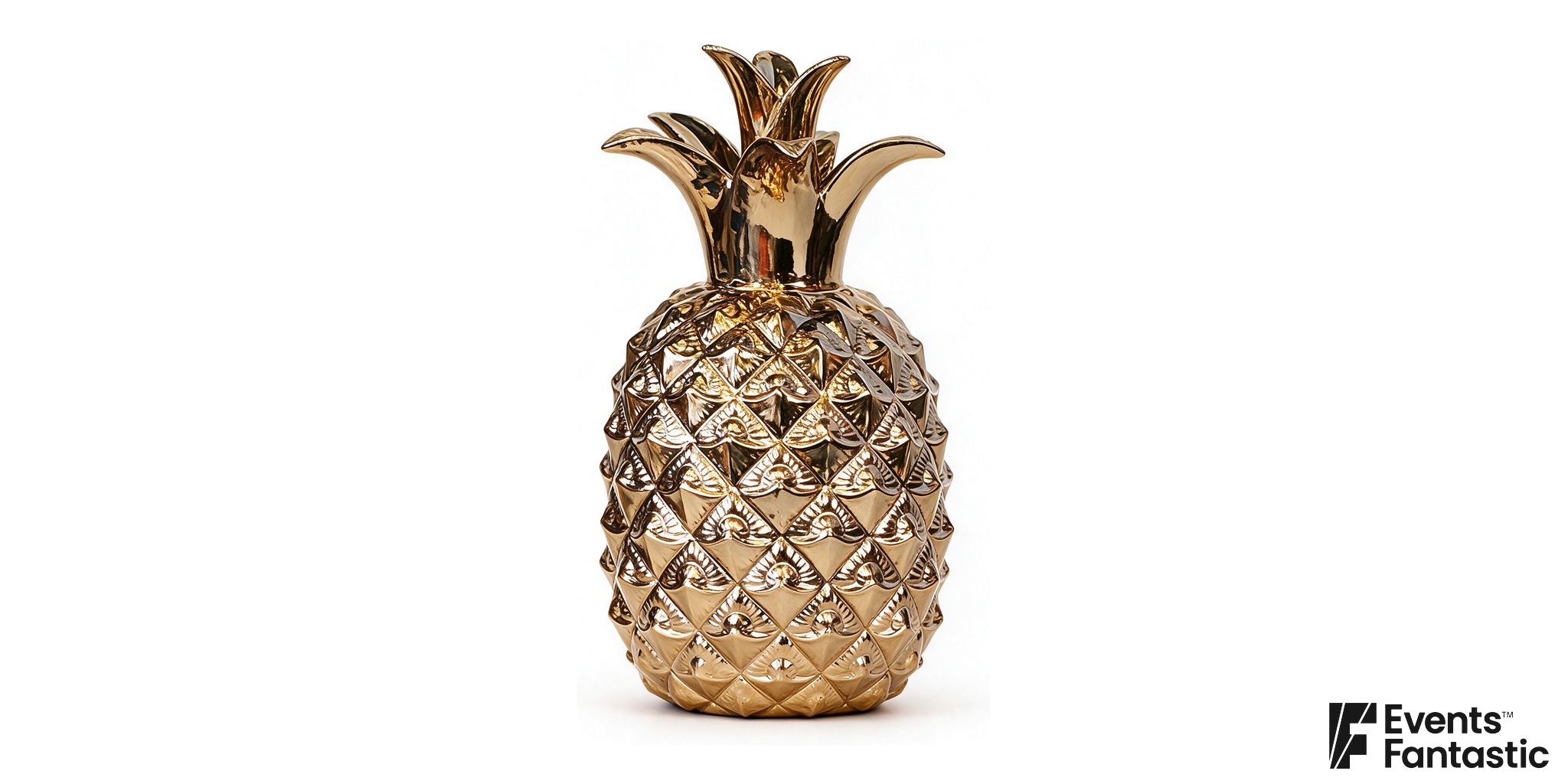 Gold Tropical Pineapple Centrepiece