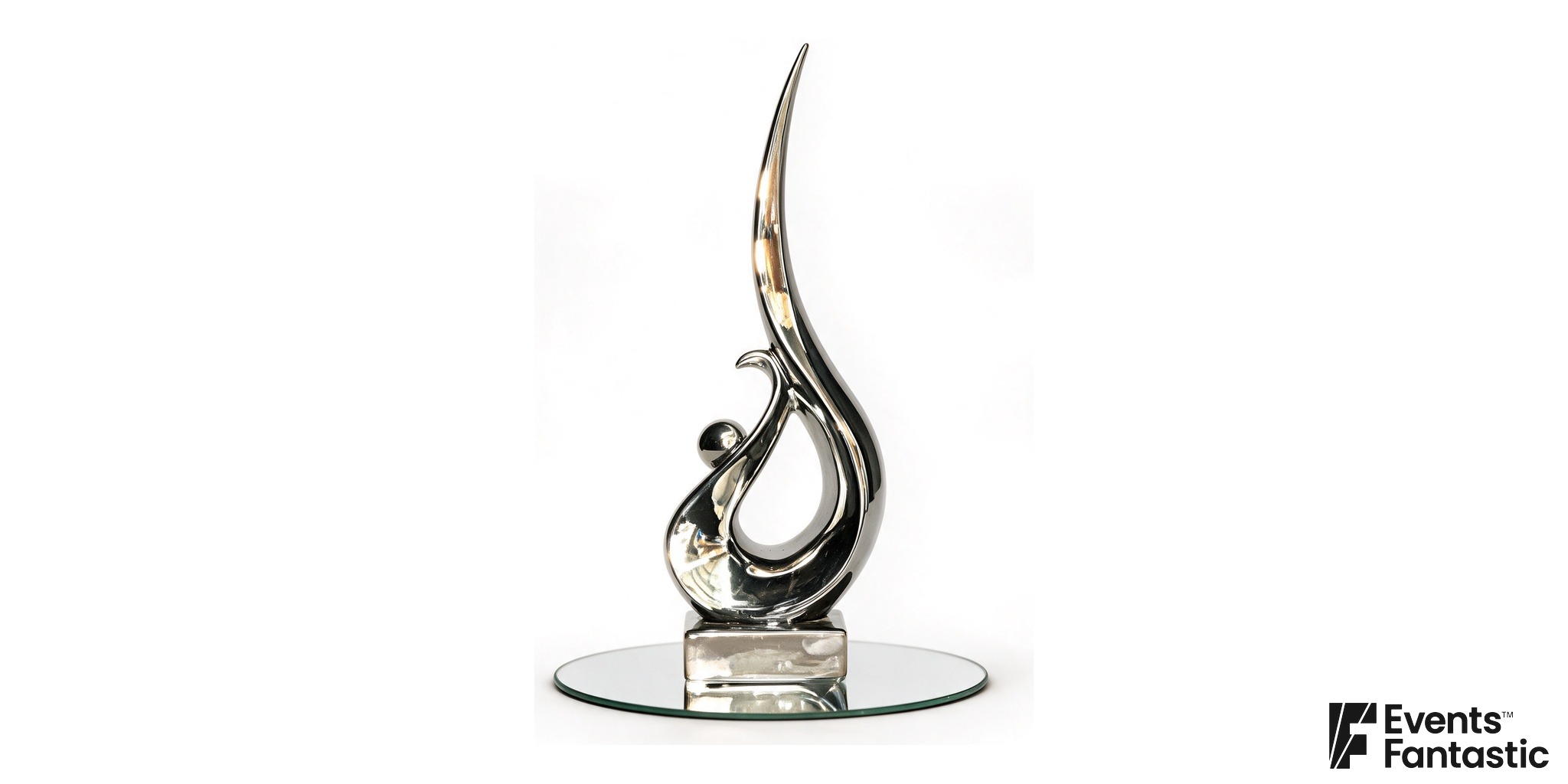 Silver Motion 1 Centrepiece
